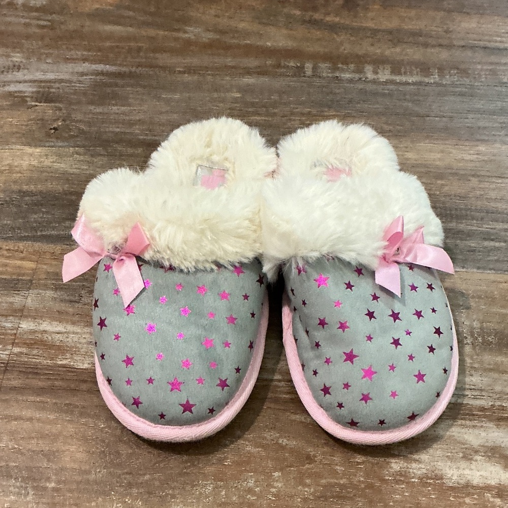 Juicy Couture Kids Slippers with Pink Stars